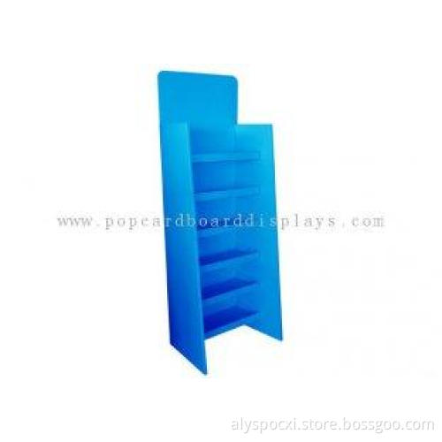 Cardboard display stand floor displays with 5 shelf with of